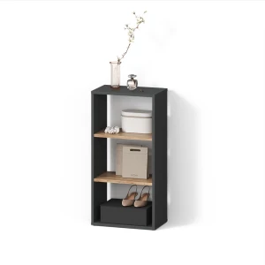 Aufbewahrungsregal Ortello Anthrazit/Goldkraft Eiche 40 x 80.1 cm livinity®