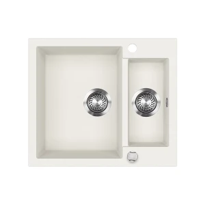 Vask Prag Hvid 58 x 50 cm med 2 håndvaske Bergström
