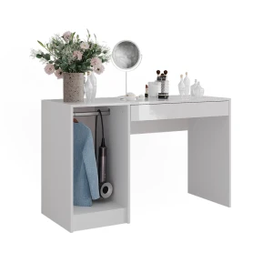 Stół do toalety Sherry Biały/biały wysoki połysk 119.8 cm Vicco