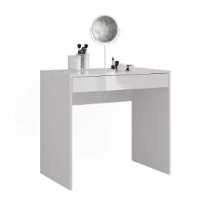 Påklædningsbord Sherry Hvid/hvid højglans 81.4 cm 4 dele Vicco