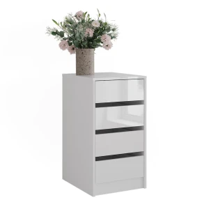 Sideboard Sherry White/white high gloss 40.2 x 76 cm Vicco