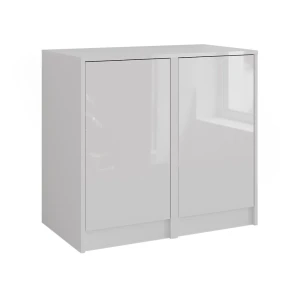 Sideboard Sherry Hvid/hvid højglans 80.2 x 76 cm 2 dele Vicco
