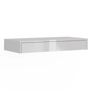 Vægreol Sherry Hvid/hvid højglans 81.4 x 12 cm med skuffe Vicco