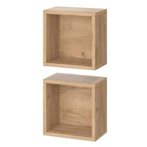 Badeværelsesskab Senyo Gold power oak 25 x 25 cm Sæt med 2 stk. Vicco