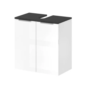 Meuble sous vasque simple Otis Blanc Haute brillance 58x60cm Vicco