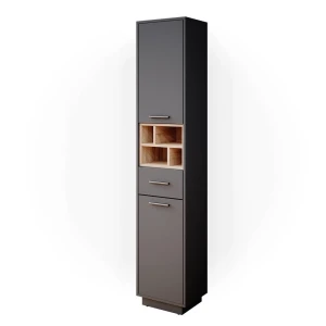 Badkamerkast Beatrice Antraciet 38 x 190 cm Vicco