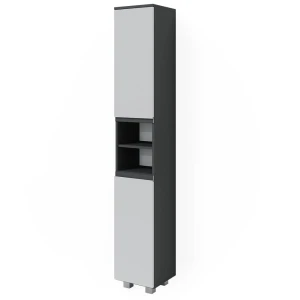 Badeværelsesskab J-Shape Hvid 30 x 190 cm Vicco