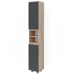 Badeværelsesskab J-Shape Sonoma 30 x 190 cm Vicco
