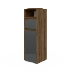 Midi kaappi Majest Korkeakiiltoinen antrasiitti 30.2x96.3 cm Vicco