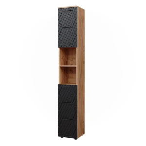 Badeværelsesskab  Irma Antracit med honeycomb-struktur 30 x 192 cm Vicco