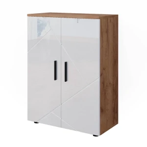 Midt skab Irma Hvid højglans/guld power oak 60 x 81 cm Vicco