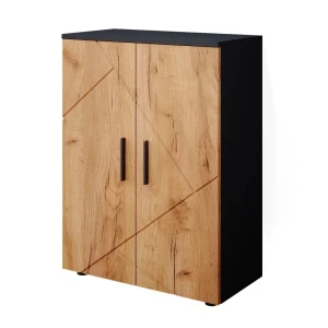 Midt skab Irma Antracit/gylden eg 60 x 81 cm Vicco