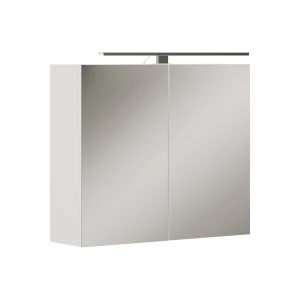 Badeværelsesskab med spejl Lavio Hvid 70 x 60 cm med LED-belysning Vicco