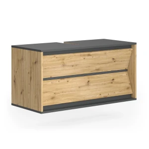 Underskab til badeværelse Edelin Antracit/Artisan 100 x 50 cm med 2 skuffer Vicco