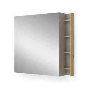 Badspiegelschrank Edelin Cashmere 80 x 75 cm mit Regalen Vicco