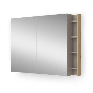 Szafka z lustrem w łazience Edelin Kaszmir 100 x 75 cm z półkami Vicco