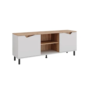 Lavt skab Marelle Hvid/Artisan 150 x 60 cm med 2 døre Vicco