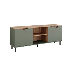 Lavt skab Marelle Grøn/Artisan 150 x 60 cm med 2 døre Vicco