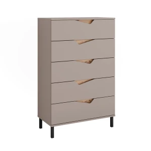 Sidebord Marelle Greige/Artisan eg 76 x 120 cm med 5 skuffer Vicco