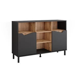 Sideboard Marelle Antracit/Artisan 120 x 81.3 cm med 2 døre Vicco