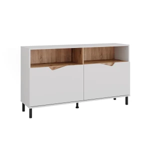 Sideboard Marelle Hvid/Artisan 140 x 81.3 cm med 2 døre Vicco
