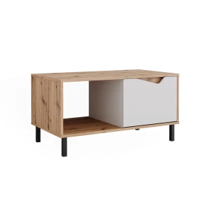 Sofabord Marelle Hvid/Artisan 90 x 50 cm med 1 dør Vicco