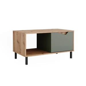 Sofabord Marelle Grøn/Artisan 90 x 50 cm med 1 dør Vicco