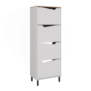 Skotipper Marelle Hvid/Artisan 60 x 167.4 cm med 4 rum Vicco