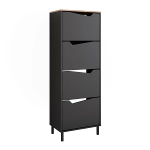 Skotipper Marelle Antracit/Artisan 60 x 167.4 cm med 4 rum Vicco