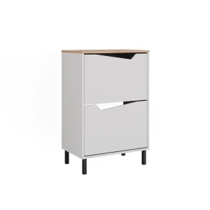 Skotipper Marelle Hvid/Artisan 60 x 91.6 cm med 2 rum Vicco