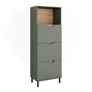 Sideboard Marelle Grøn/Artisan 60 x 169.5 cm med 4 rum Vicco