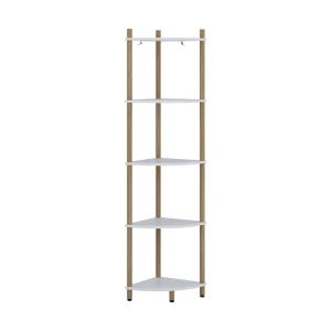 Hjørnereol Bivio Hvid/fyrretræ 29 x 133 cm med 5 opbevaringsrum Vicco