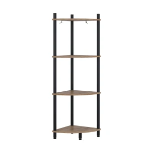 Hjørnereol Bivio Guld power eg/antracit 29 x 102.5 cm med 4 opbevaringsrum Vicco