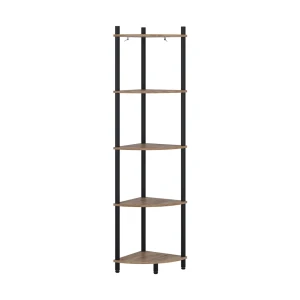 Hjørnereol Bivio Guld power eg/antracit 29 x 133 cm med 5 opbevaringsrum Vicco