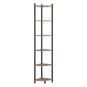 Eckregal Bivio Goldkraft Eiche/Anthrazit 29 x 163.5 cm mit 6 Ablagefächern Vicco