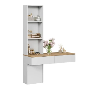 Makeupbord Melora Hvid/eg 100 cm Vicco