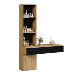 Påklædningsbord Melora Eg/sort 100 cm Vicco