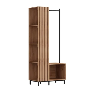 Garderobeskab Zinto Gold power oak 80 x 187 cm med 5 opbevaringsrum Vicco