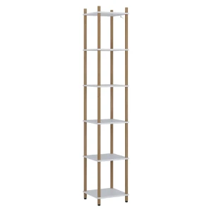 Hjørnereol Bivio Hvid/fyrretræ 30 x 163.5 cm 6 hylder Vicco