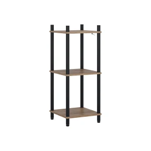 Hjørnereol Bivio Guld power eg/antracit 30 x 72 cm 3 hylder Vicco