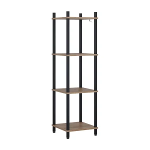 Hjørnereol Bivio Guld power eg/antracit 30 x 102.5 cm 4 hylder Vicco