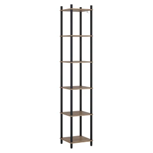 Hjørnereol Bivio Guld power eg/antracit 30 x 163.5 cm 6 hylder Vicco