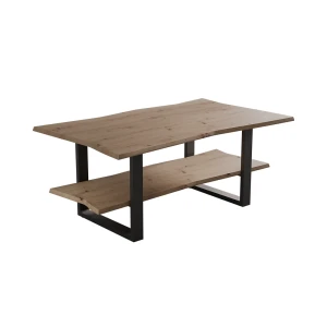 Table basse Yan Artisan 100x60cm , avec étagère Vicco