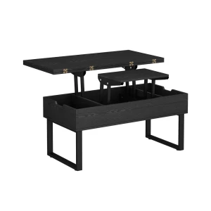 Sofabord Lifty Sort 100 x 50 cm med løftefunktion Vicco