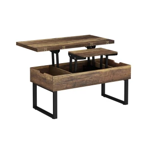Sofabord Lifty Rustikt egetræ 100 x 50 cm med løftefunktion Vicco