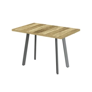 Spisebord Tisko Rustikt egetræ/Grå 120-160 x 80 cm med udtrækkelig bordplade Vicco