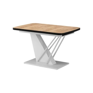 Spisebord Fenaro Gylden eg/Hvid 120-160 x 80 cm 2 dele Vicco
