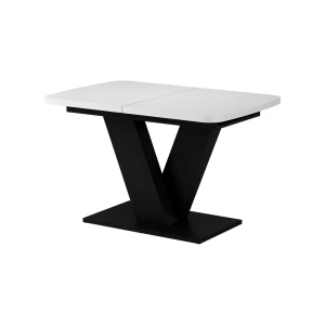 Spisebord Fenaro Hvid/sort 120 x 80 cm 2 dele Vicco