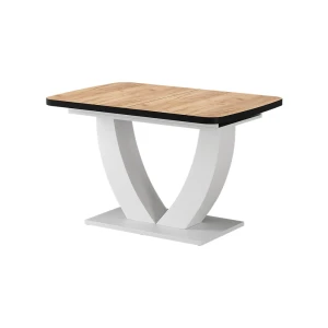 Esstisch Fenaro Goldkraft Eiche/Weiß 120-160 x 80 cm ausziehbar Vicco