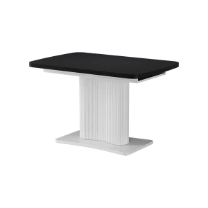 Tavolo da pranzo allungabile Fenaro Nero/Bianco 120-160 x 80 cm Allungabile Vicco